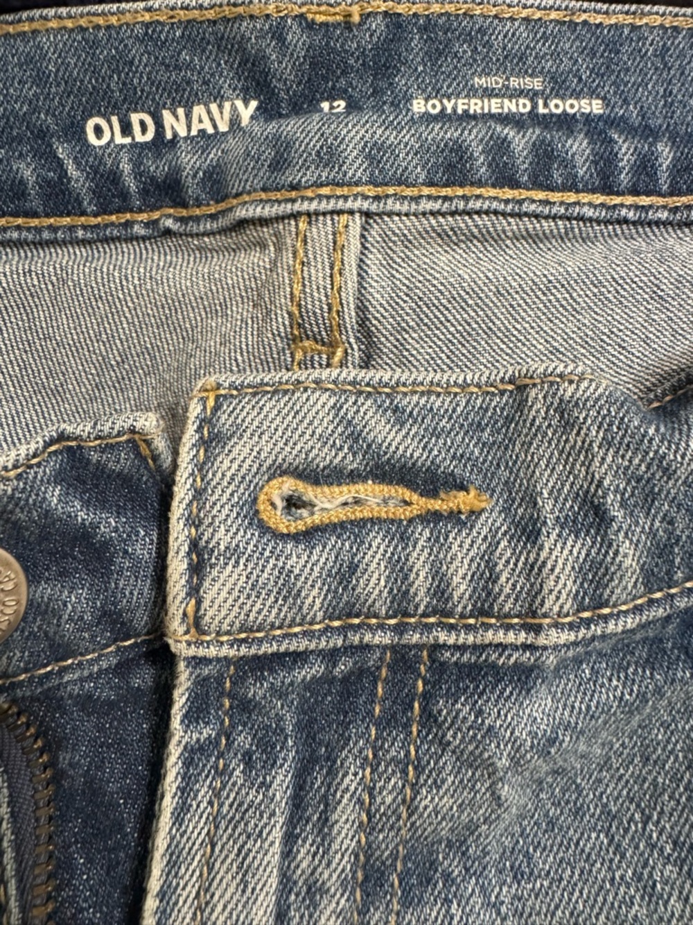 Old Navy Mid-Rise Boyfriend Loose Jeans - Blue